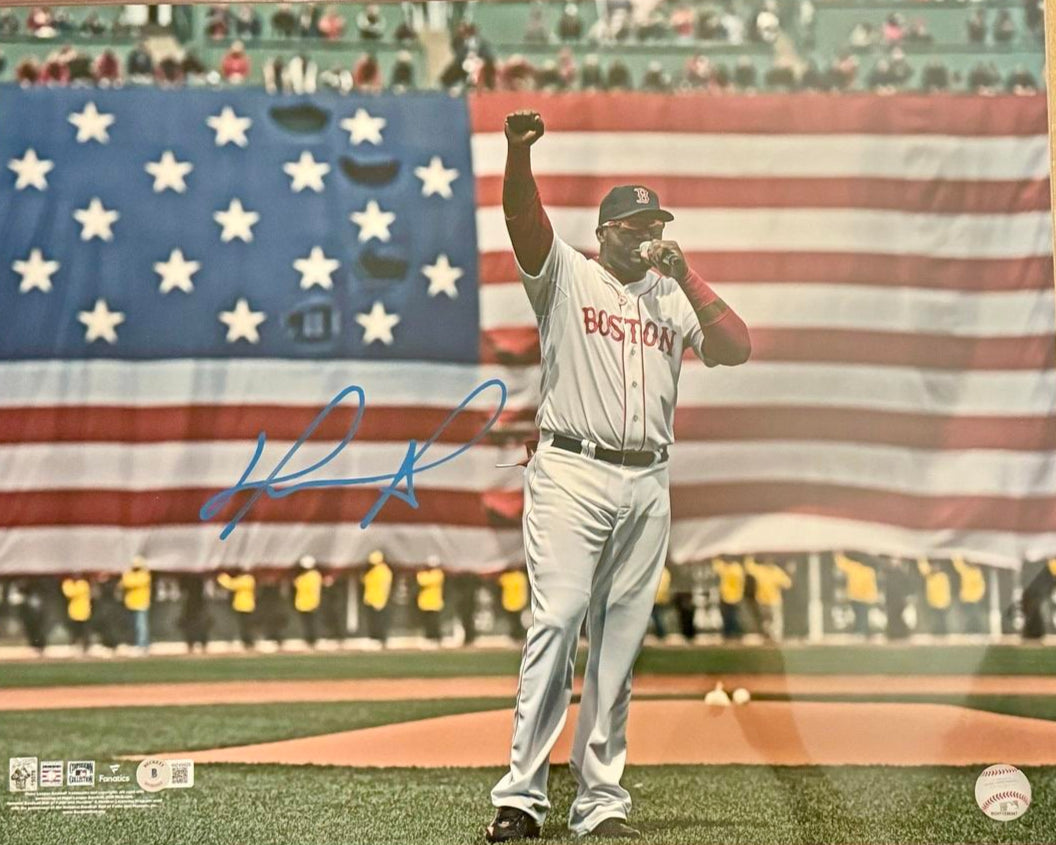 David Ortiz Signed 16x20 Photo Boston Red Sox Fenway Park - Beckett COA